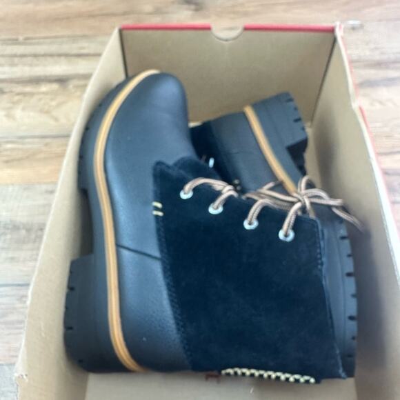 Kodiak Women's Bootie Lace Up Atlin Power Heel Suede Leather Black size … - Picture 9 of 15